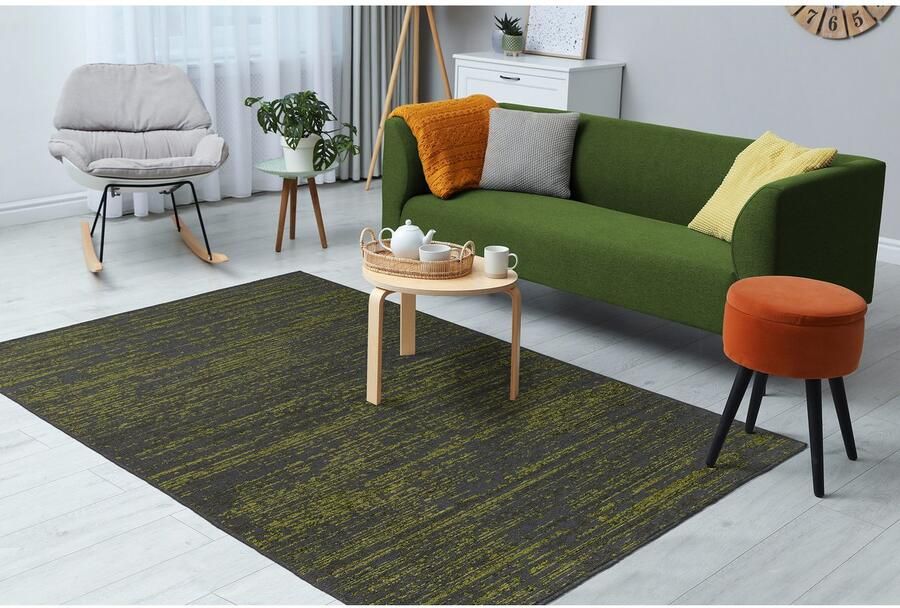 Kayoom Vloerkleed Kalea 125 Vlakweefsel tapijt met reliëfontwerp used-look moderne kleuren - Foto 2