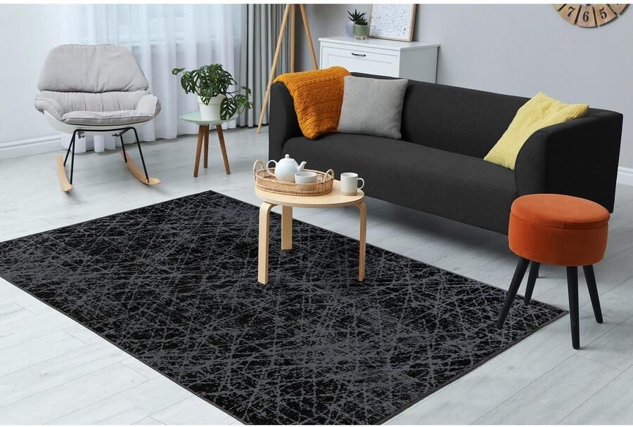 Kayoom Vloerkleed Kalea 225 Vlakweefsel tapijt met reliëfontwerp used-look moderne kleuren