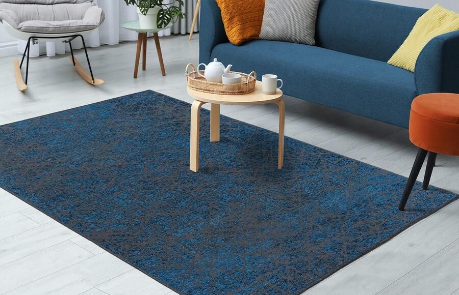 Kayoom Vloerkleed Kalea 225 Vlakweefsel tapijt met reliëfontwerp used-look moderne kleuren - Foto 4