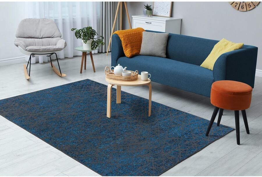 Kayoom Vloerkleed Kalea 225 Vlakweefsel tapijt met reliëfontwerp used-look moderne kleuren - Foto 3