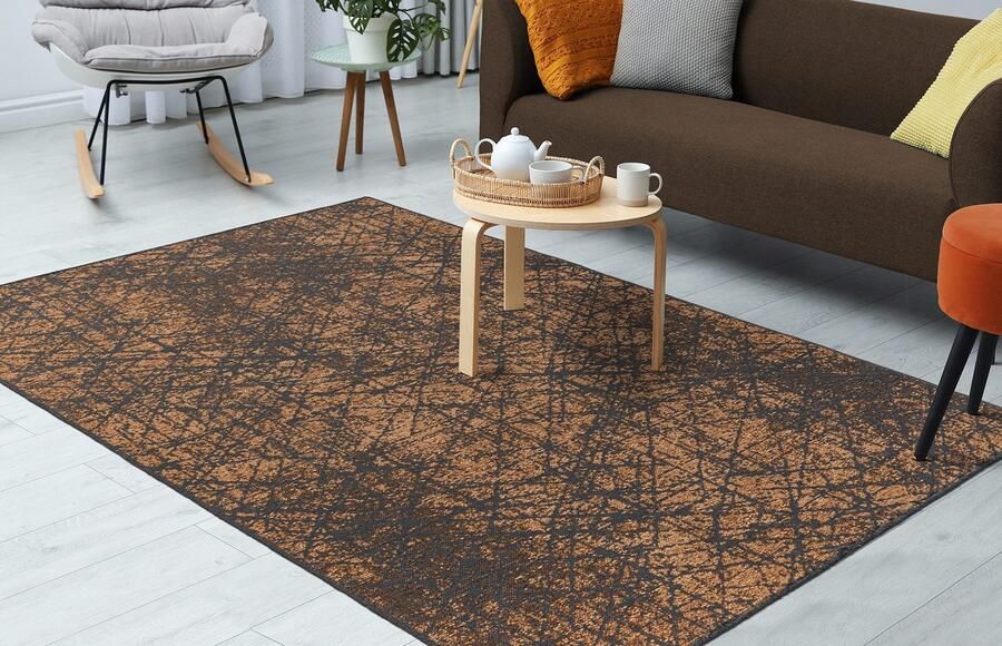 Kayoom Vloerkleed Kalea 225 Vlakweefsel tapijt met reliëfontwerp used-look moderne kleuren - Foto 4