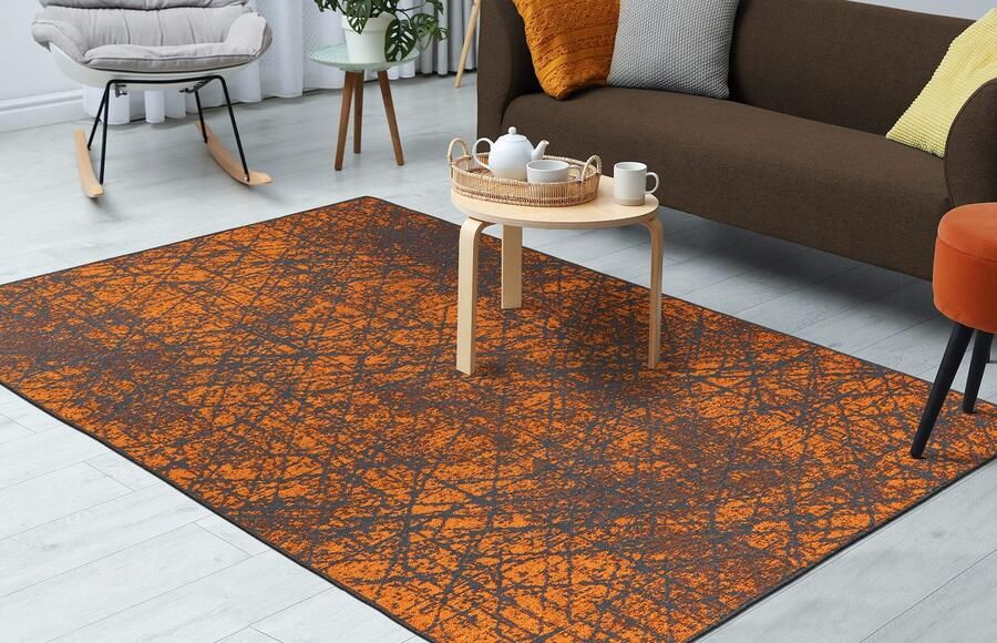 Kayoom Vloerkleed Kalea 225 Vlakweefsel tapijt met reliëfontwerp used-look moderne kleuren - Foto 4