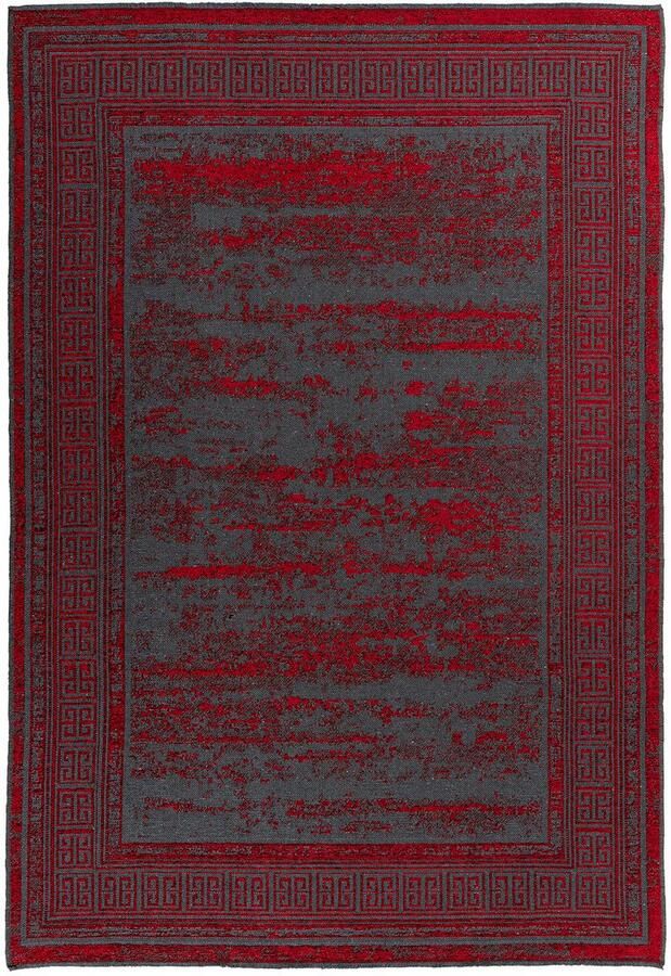 Kayoom Vloerkleed Kalea 325 Vlakweefsel tapijt met reliëfontwerp used-look moderne kleuren - Foto 5