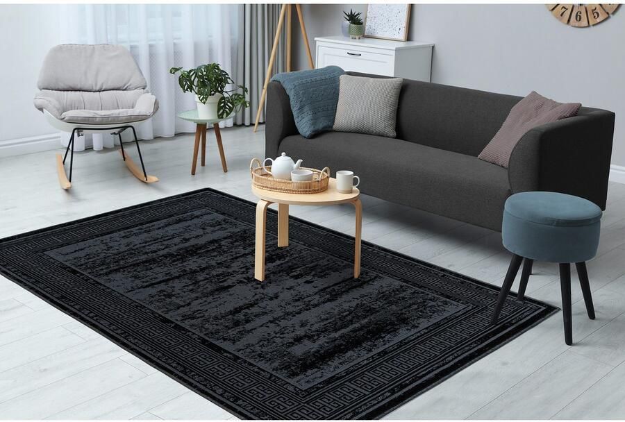 Kayoom Vloerkleed Kalea 325 Vlakweefsel tapijt met reliëfontwerp used-look moderne kleuren