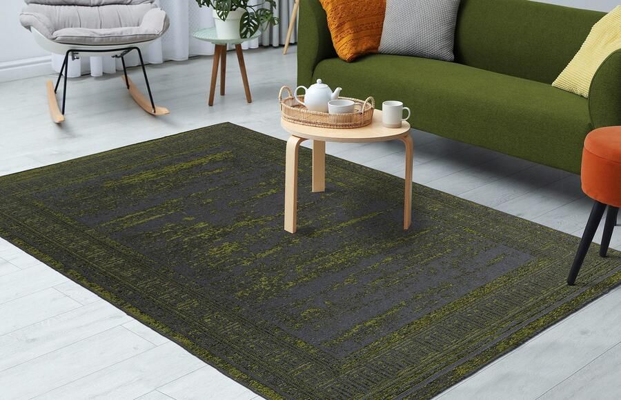 Kayoom Vloerkleed Kalea 325 Vlakweefsel tapijt met reliëfontwerp used-look moderne kleuren - Foto 4