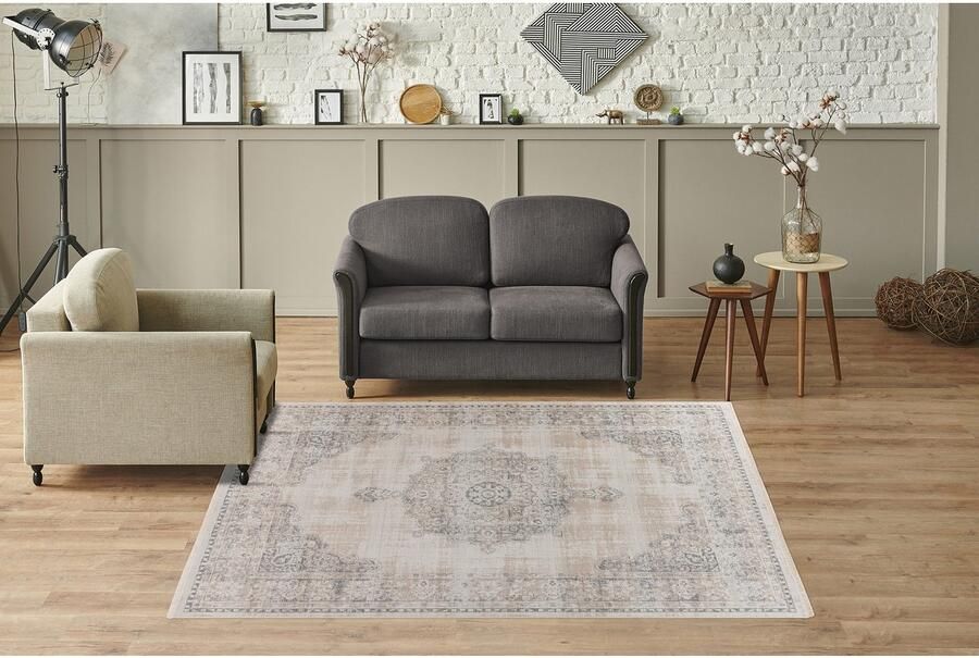 Kayoom Vloerkleed Milan 125 ca. 436.800 punten qm kortpolig tapijt zachte feel hoogwaardig - Foto 3