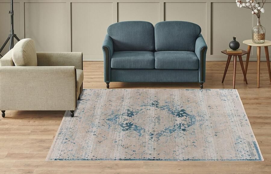 Kayoom Vloerkleed Milan 225 ca. 436.800 punten qm kortpolig tapijt zachte feel hoogwaardig - Foto 4