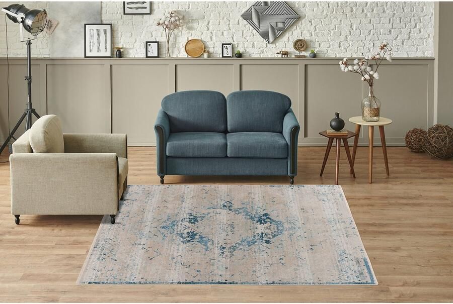 Kayoom Vloerkleed Milan 225 ca. 436.800 punten qm kortpolig tapijt zachte feel hoogwaardig - Foto 2