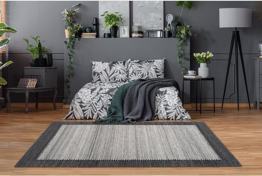 Kayoom Vloerkleed Phoenix 310 Subtiele jacquard-tapijt vlakpolig van onderhoudsvriendelijke materialen