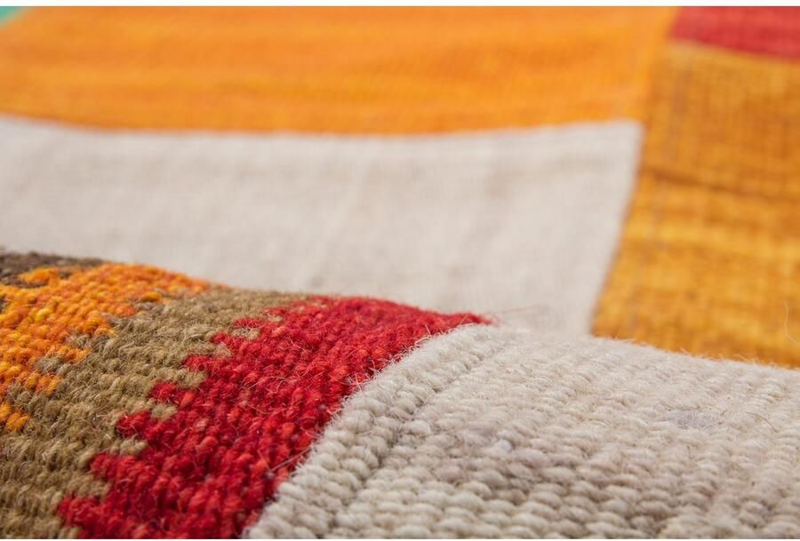 Kayoom Vloerkleed Radical 210 Handgeweven jacquard-kilim hoogwaardige materiaalcombinatie - Foto 3