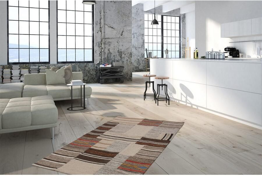 Kayoom Vloerkleed Radical 220 Handgeweven jacquard-kilim hoogwaardige materiaalcombinatie - Foto 3