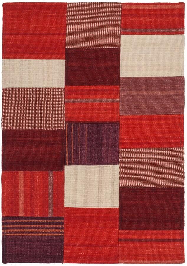 Kayoom Vloerkleed Radical 230 Handgeweven jacquard-kilim hoogwaardige materiaalcombinatie