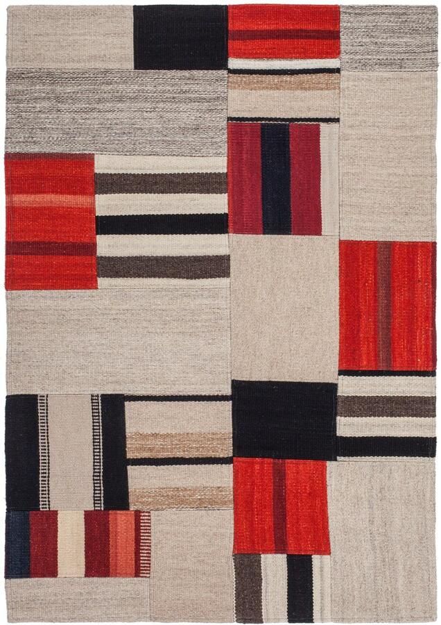 Kayoom Vloerkleed Radical 240 Handgeweven jacquard-kilim hoogwaardige materiaalcombinatie - Foto 2