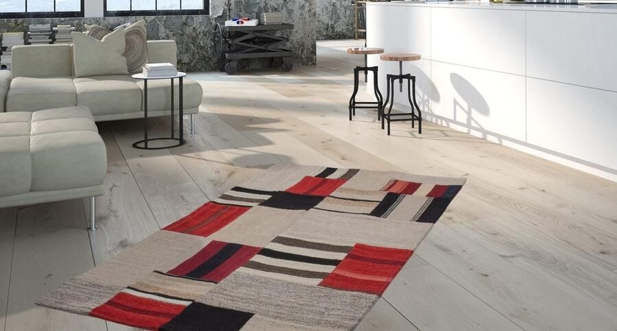 Kayoom Vloerkleed Radical 240 Handgeweven jacquard-kilim hoogwaardige materiaalcombinatie - Foto 6