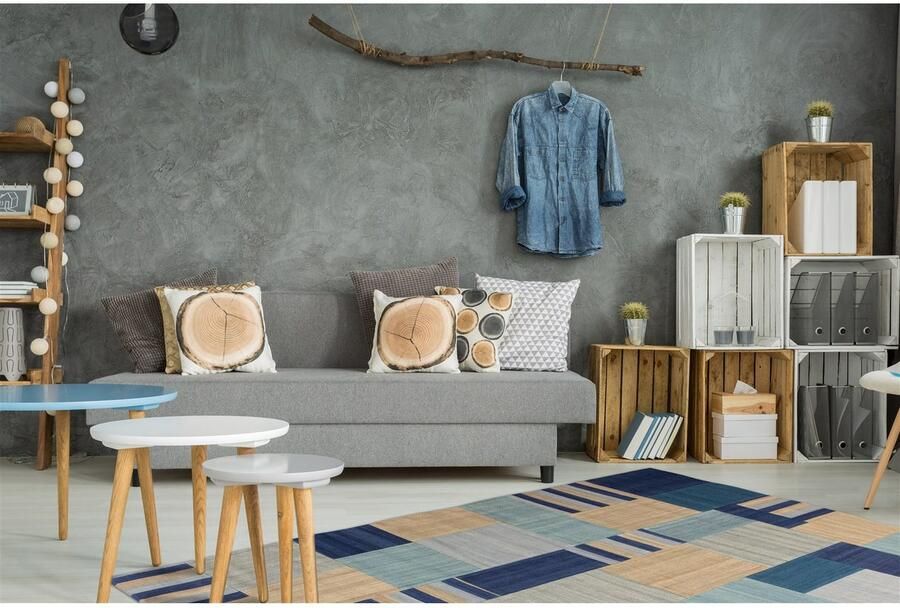 Kayoom Vloerkleed Radical 315 Handgeweven jacquard kilim hoogwaardige materiaalcombinatie. - Foto 3