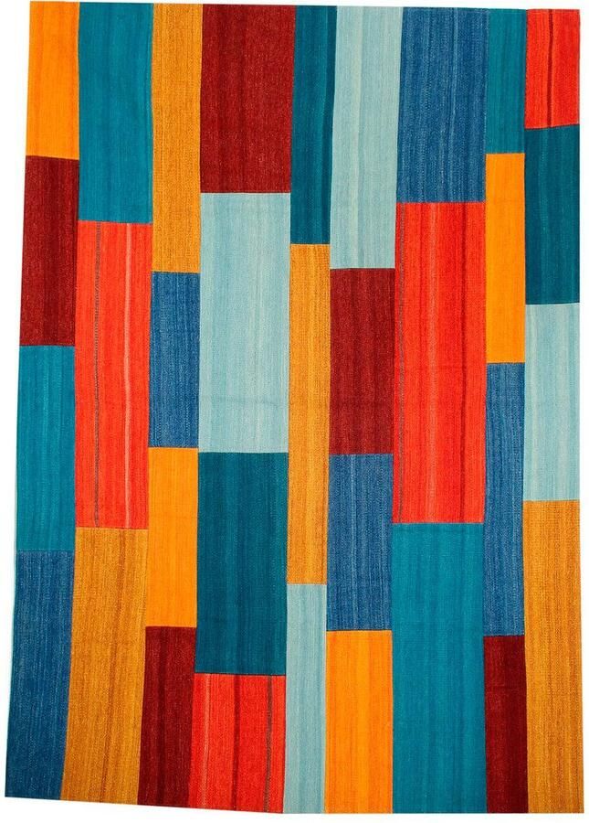 Kayoom Vloerkleed Radical 335 Handgeweven jacquard kilim hoogwaardige materiaalcombinatie. - Foto 2