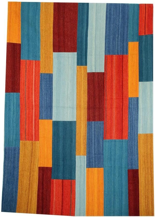 Kayoom Vloerkleed Radical 335 Handgeweven jacquard kilim hoogwaardige materiaalcombinatie. - Foto 2