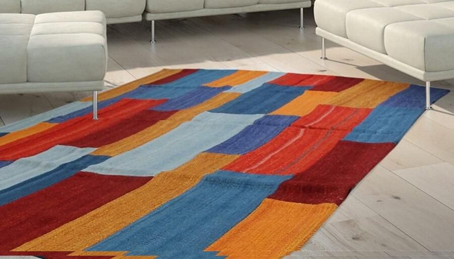 Kayoom Vloerkleed Radical 335 Handgeweven jacquard kilim hoogwaardige materiaalcombinatie. - Foto 5