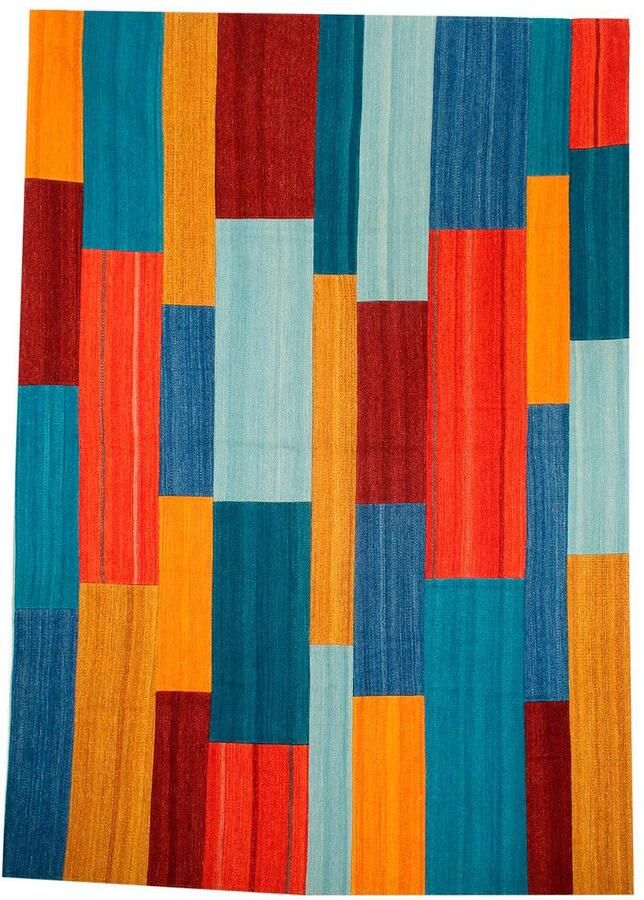 Kayoom Vloerkleed Radical 335 Handgeweven jacquard kilim hoogwaardige materiaalcombinatie. - Foto 2