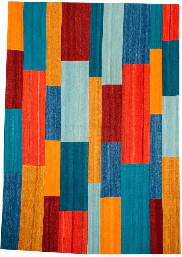 Kayoom Vloerkleed Radical 335 Handgeweven jacquard kilim hoogwaardige materiaalcombinatie. - Foto 2