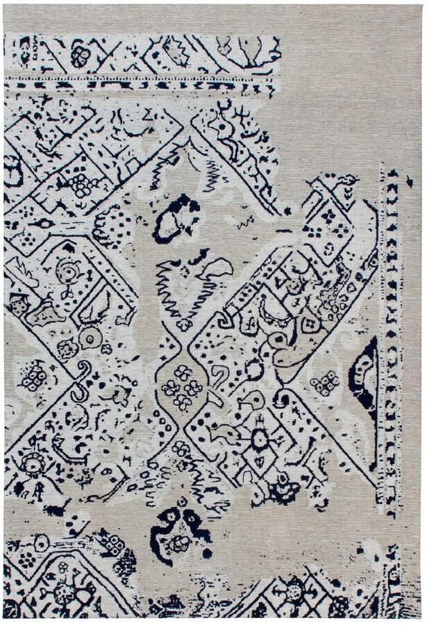 Kayoom Vloerkleed River 120 Jacquard retro- en vintage-ontwerp katoen achterkant