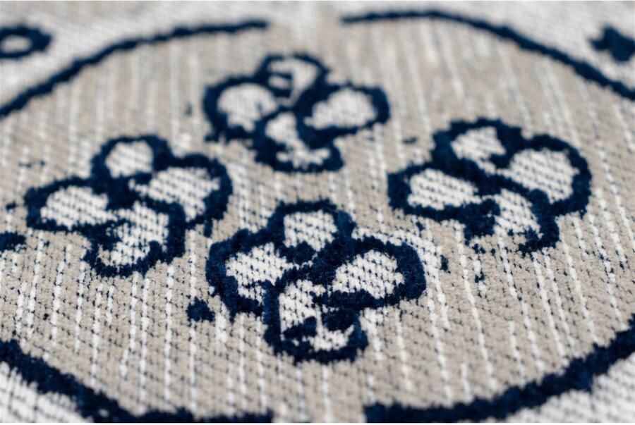 Kayoom Vloerkleed River 120 Jacquard retro- en vintage-ontwerp katoen achterkant - Foto 3