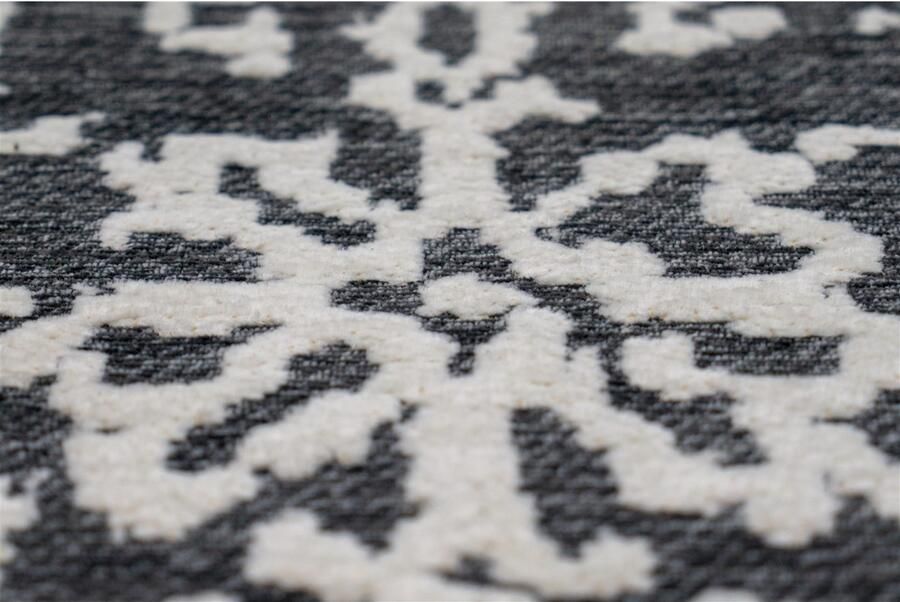 Kayoom Vloerkleed River 130 Jacquard retro- en vintage-ontwerp katoen achterkant - Foto 2