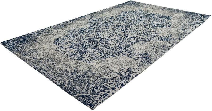 Kayoom Vloerkleed River 140 Jacquard retro- en vintage-ontwerp katoen achterkant - Foto 4