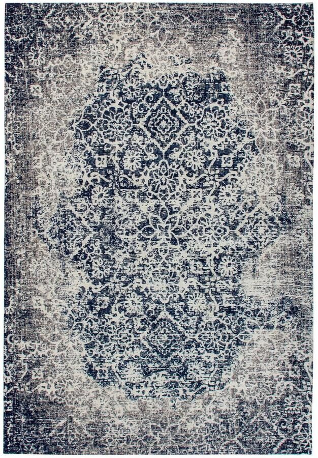 Kayoom Vloerkleed River 140 Jacquard retro- en vintage-ontwerp katoen achterkant