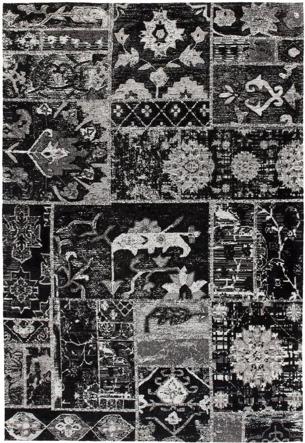 Kayoom Vloerkleed River 150 Jacquard retro- en vintage-ontwerp katoen achterkant