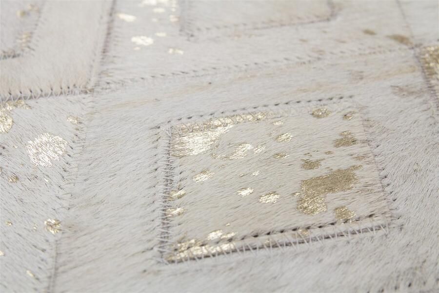 Kayoom Beige Grijs vloerkleed 80x150 cm A-symmetrisch patroon Geruit Modern - Foto 3