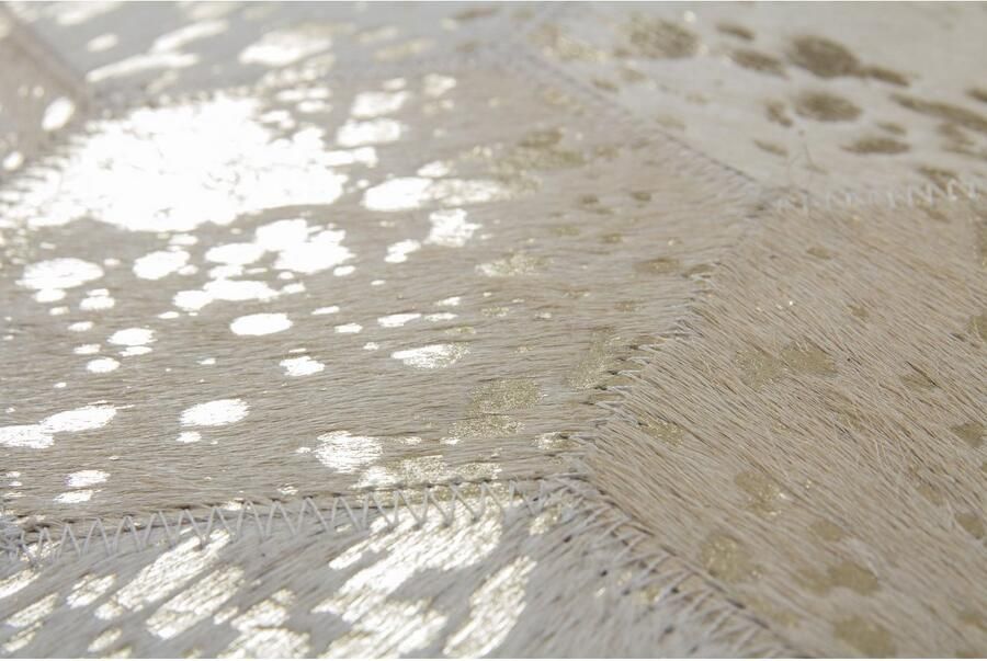 Kayoom Vloerkleed Spark 210 100% leer uniek pluisvrij geschikt voor allergieën & vloerverwarming - Foto 3