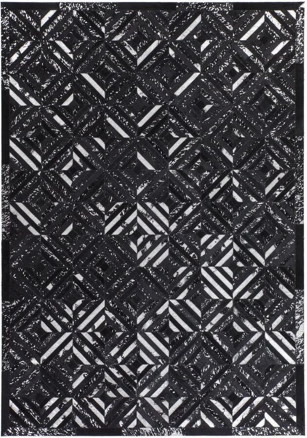 Kayoom Vloerkleed Spark 410 100% leer uniek pluisvrij geschikt voor allergieën & vloerverwarming - Foto 2