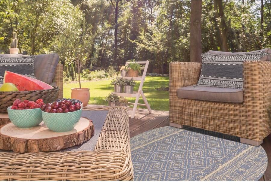 Kayoom Vloerkleed Sunny 110 Bijzonder onderhoudsvriendelijk. Geschikt voor binnen- en buitengebruik. - Foto 2