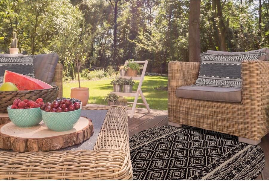 Kayoom Vloerkleed Sunny 110 Bijzonder onderhoudsvriendelijk. Geschikt voor binnen- en buitengebruik. - Foto 2