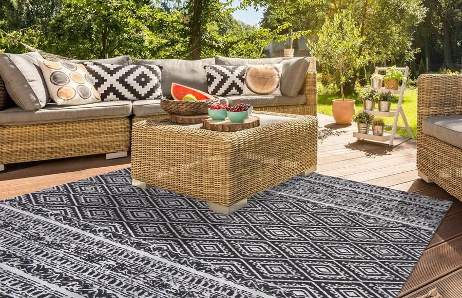 Kayoom Vloerkleed Sunny 110 Bijzonder onderhoudsvriendelijk. Geschikt voor binnen- en buitengebruik. - Foto 4