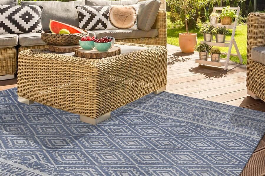 Kayoom Vloerkleed Sunny 110 Bijzonder onderhoudsvriendelijk. Geschikt voor binnen- en buitengebruik. - Foto 4