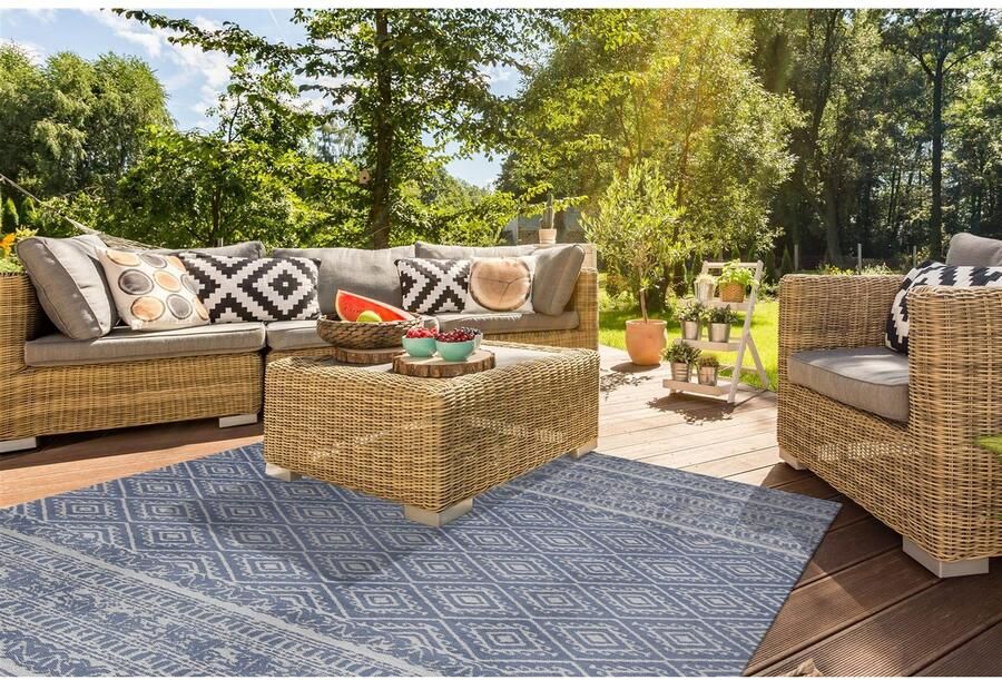 Kayoom Vloerkleed Sunny 110 Bijzonder onderhoudsvriendelijk. Geschikt voor binnen- en buitengebruik. - Foto 2