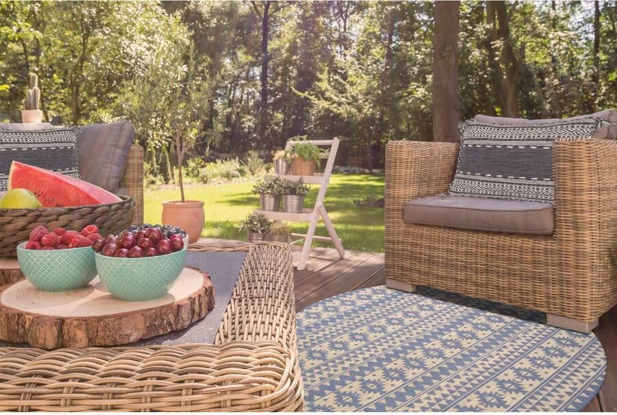 Kayoom Vloerkleed Sunny 210 Bijzonder onderhoudsvriendelijk. Geschikt voor binnen- en buitengebruik. - Foto 2