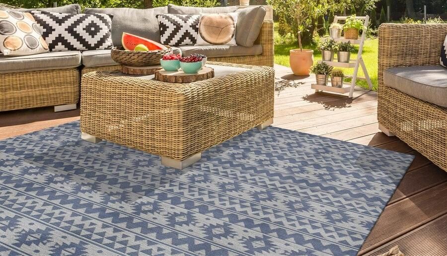 Kayoom Vloerkleed Sunny 210 Bijzonder onderhoudsvriendelijk. Geschikt voor binnen- en buitengebruik. - Foto 4