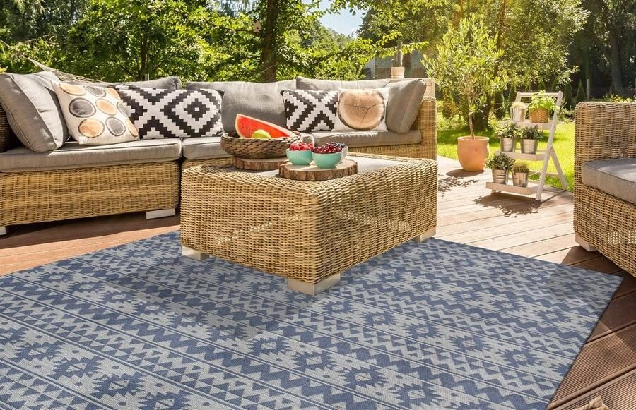 Kayoom Vloerkleed Sunny 210 Bijzonder onderhoudsvriendelijk. Geschikt voor binnen- en buitengebruik. - Foto 3