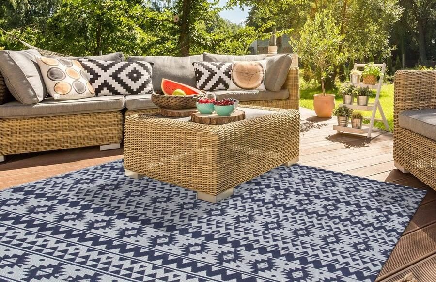 Kayoom Vloerkleed Sunny 210 Bijzonder onderhoudsvriendelijk. Geschikt voor binnen- en buitengebruik. - Foto 3