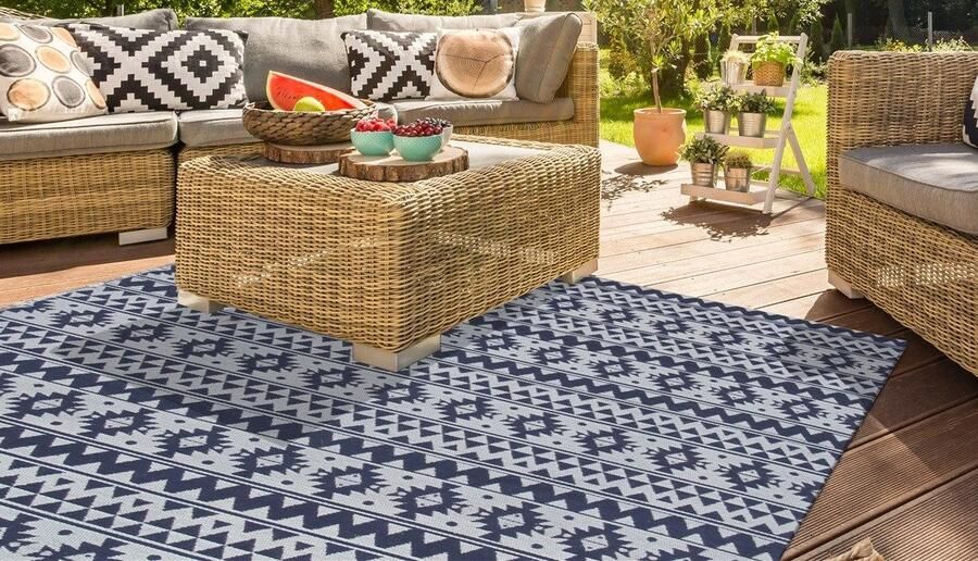 Kayoom Vloerkleed Sunny 210 Bijzonder onderhoudsvriendelijk. Geschikt voor binnen- en buitengebruik. - Foto 3