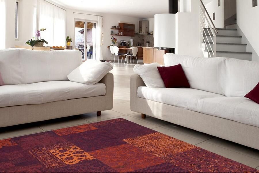 Kayoom Vloerkleed Symphony 160 Platweefsel puur katoen woonkamer - Foto 3