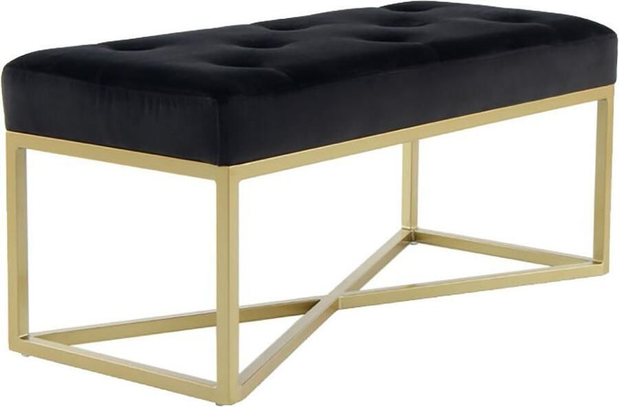 Kayoom Zitbank Diaz 125 Elegante uitstraling door goudkleurig frame biedt meerdere zitplaatsen (1 stuk) - Foto 4