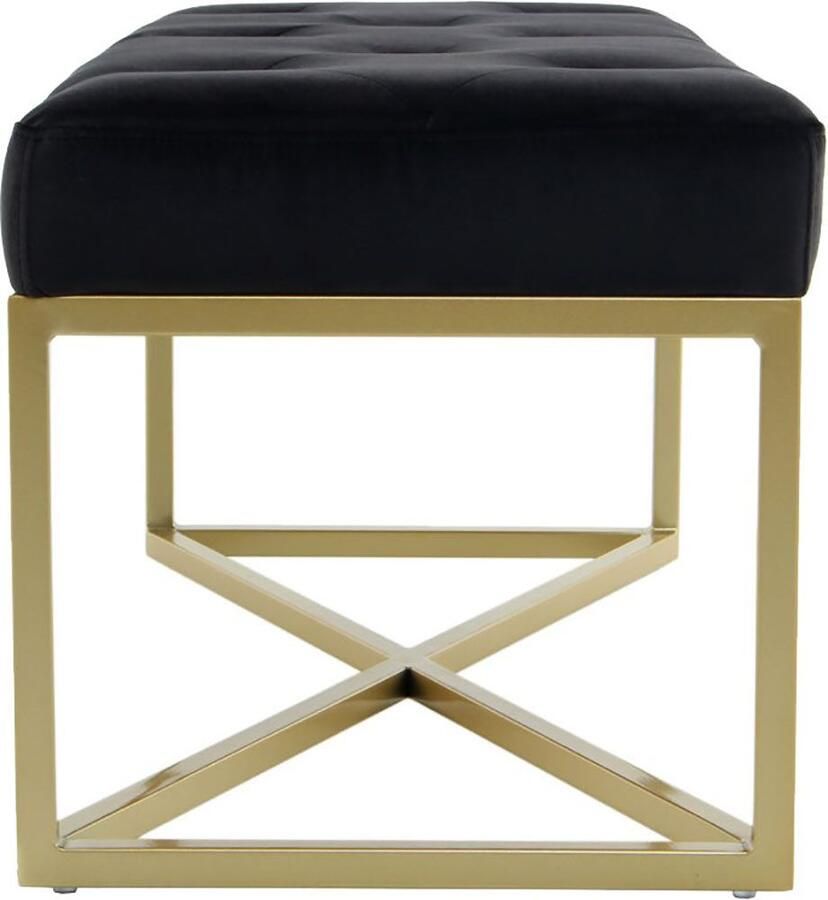 Kayoom Zitbank Diaz 125 Elegante uitstraling door goudkleurig frame biedt meerdere zitplaatsen (1 stuk)