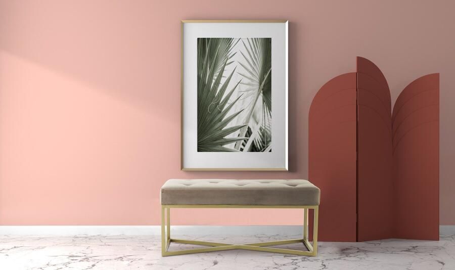 Kayoom Zitbank Diaz 125 Elegante uitstraling door goudkleurig frame biedt meerdere zitplaatsen (1 stuk) - Foto 8