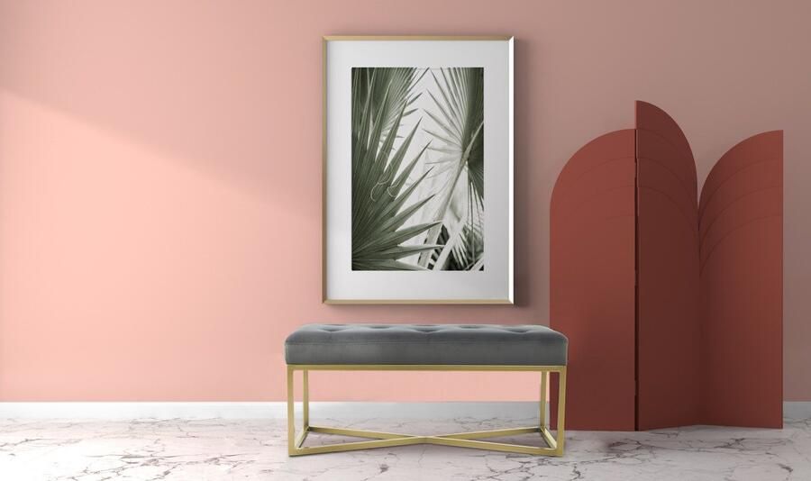 Kayoom Zitbank Diaz 125 Elegante uitstraling door goudkleurig frame biedt meerdere zitplaatsen (1 stuk) - Foto 7