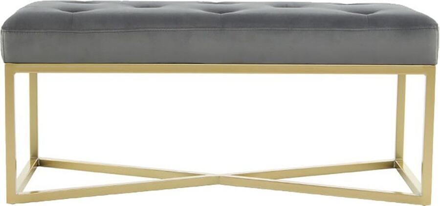 Kayoom Zitbank Diaz 125 Elegante uitstraling door goudkleurig frame biedt meerdere zitplaatsen (1 stuk) - Foto 6