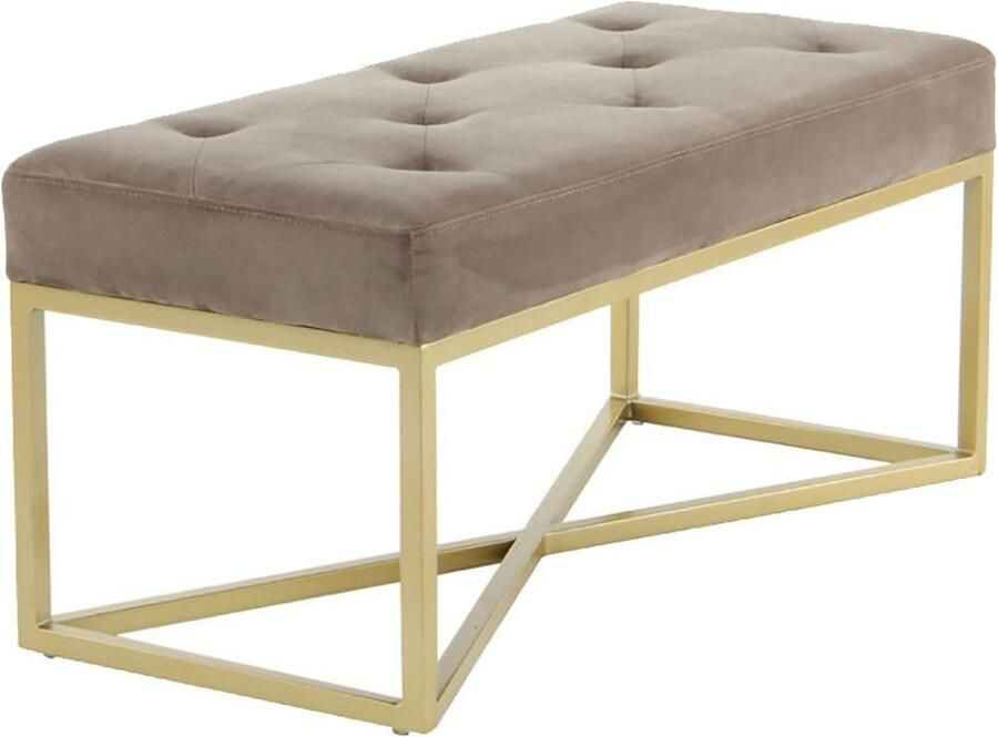 Kayoom Zitbank Diaz 125 Elegante uitstraling door goudkleurig frame biedt meerdere zitplaatsen (1 stuk) - Foto 2